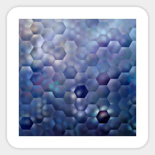 Purple Honeycomb Beehive Sticker